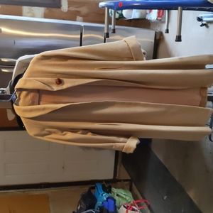 100% cashmere hand tailored long jacket
